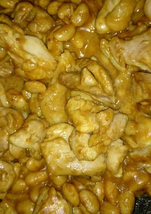 超簡単♪鶏肉と大豆のカレー焼き煮-レシピのメイン写真
