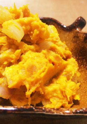 ＊ベーコンと玉ねぎのかぼちゃサラダ＊-レシピのメイン写真