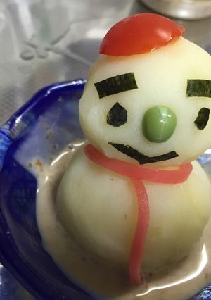 スノーマンのポテトサラダ（ユダヤ人編）-レシピのメイン写真