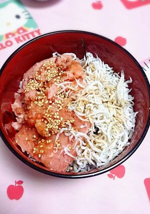 ネギトロ＆しらす丼-レシピのメイン写真