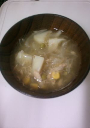 ツナと玉ねぎのスープ-レシピのメイン写真