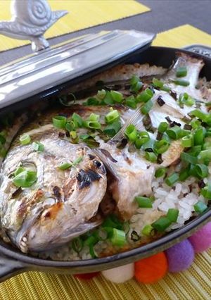 ストウブで鯛飯-レシピのメイン写真
