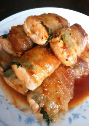 美味しいおかず♪豚バラ豆腐巻き♡-レシピのメイン写真