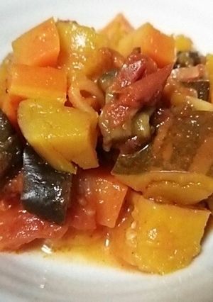 カレー風味のラタトゥイユ-レシピのメイン写真