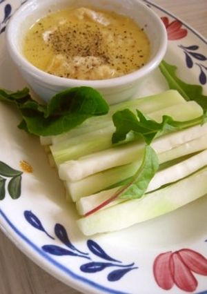2、3分でブロ茎エコフォンデュ-レシピのメイン写真