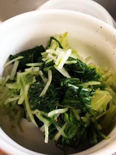 ピリ辛あっさり水菜の漬物-レシピのメイン写真