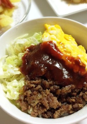 なんちゃって★ハンバーグ丼⁈ロコモコ⁈-レシピのメイン写真