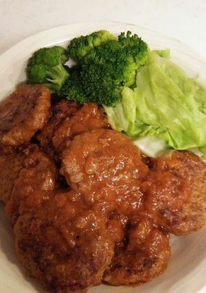 簡単☆やわらか煮込みハンバーグ♪-レシピのメイン写真