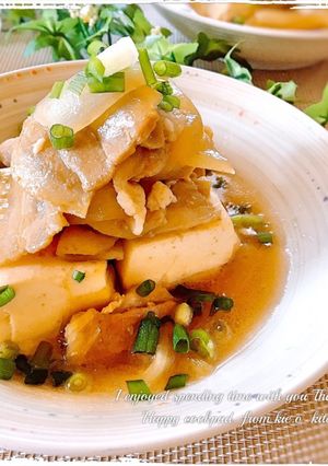 【めんつゆで】 ❀節約!肉豆腐❀-レシピのメイン写真