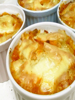 ヘルシーなポテトとミートのチーズ焼き-レシピのメイン写真