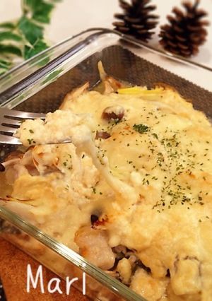 コク♡豆腐味噌マヨソース✨鶏・葱・茸焼き-レシピのメイン写真