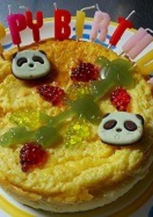 さくさくぱんだdeさわやかチーズケーキ-レシピのメイン写真