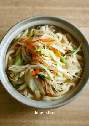 休日の☆五目野菜うどん味噌風味-レシピのメイン写真