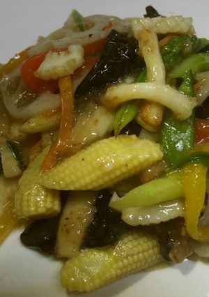 あっさり!! いかと彩り野菜の塩炒め-レシピのメイン写真