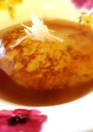 れんこんのトロトロ饅頭焼き甘酢あんかけ-レシピのメイン写真