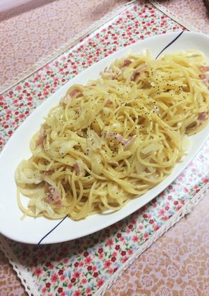 簡単なカルボナーラ-レシピのメイン写真