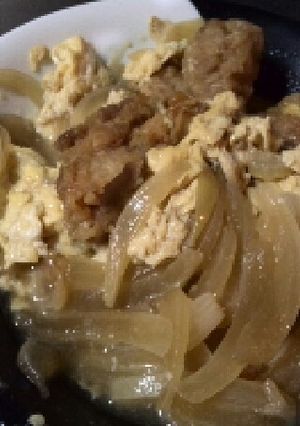からあげリメイク。親子煮-レシピのメイン写真