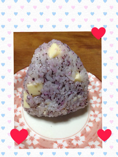 秋の行楽に!ゆかりチーズおにぎり♡-レシピのメイン写真