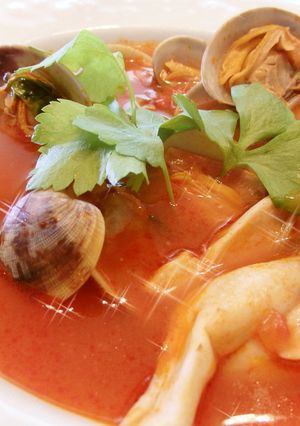 あさりの旨みたっぷり♪濃厚トマトスープ-レシピのメイン写真