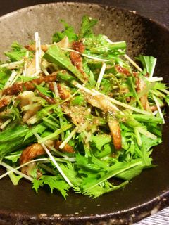 水菜と竹輪のサラダ-レシピのメイン写真
