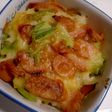息子のごはん(ポテサラでドリア)