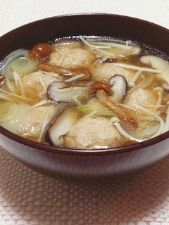 〖お腹満足♡肉団子と茸のスープ〗-レシピのメイン写真