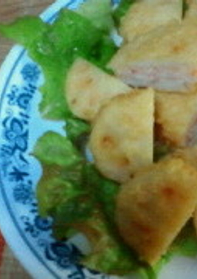 蓮根、海老つくねはさみ揚げ-レシピのメイン写真