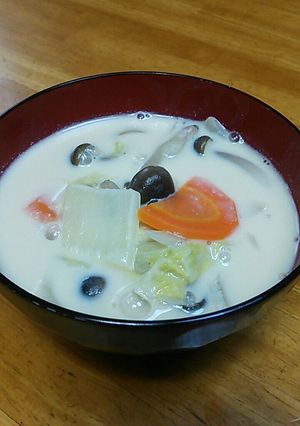 ほっこり☆豆乳味噌汁-レシピのメイン写真