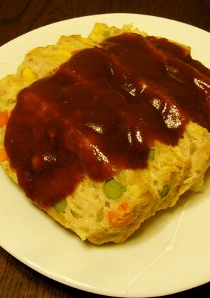 レンジで簡単♪チキンミートローフ-レシピのメイン写真