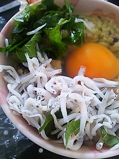 ☆しらす大葉で卵かけご飯☆-レシピのメイン写真