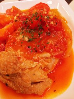 お箸で切れる♡鳥もも肉の簡単、トマト煮♡-レシピのメイン写真