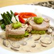 豚フィレ肉とそら豆のミルフィーユ仕立て♪