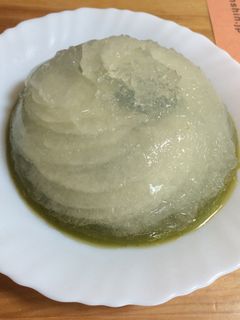 梨の花咲く和梨りんごと抹茶の2層ゼリー♪-レシピのメイン写真