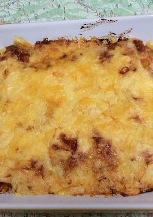 余ったミートソースでじゃが芋の重ね焼き♪-レシピのメイン写真