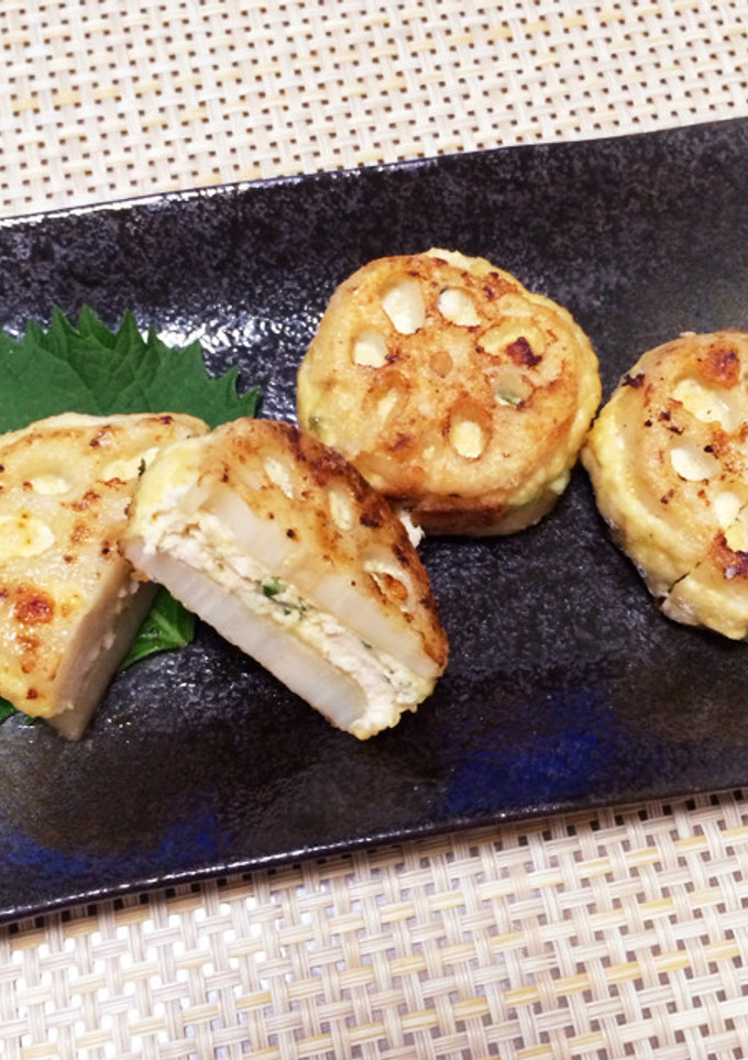 15分で簡単！和風れんこんのはさみ焼き★-レシピのメイン写真