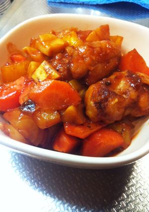 鶏肉で！酢豚-レシピのメイン写真