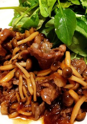 豚肩ロースとしめじママレード焼き-レシピのメイン写真