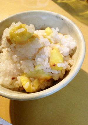 塩味のみ!栗ごはん☺︎-レシピのメイン写真