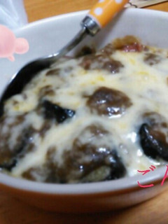 ナスの焼きチーズカレー-レシピのメイン写真