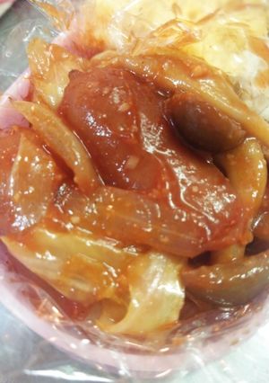 キャベツしめじ玉葱ウィンナーのケチャ炒め-レシピのメイン写真