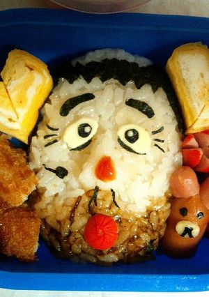キャラ弁 変なおじさん 志村けん-レシピのメイン写真