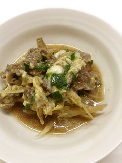 コストコのプルコギで☆柳川鍋風-レシピのメイン写真