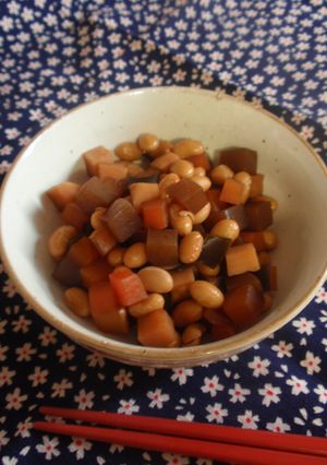 常備菜の定番!大豆の水煮で作る五目豆♪-レシピのメイン写真