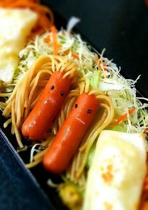 ロン毛ソーセー人-レシピのメイン写真