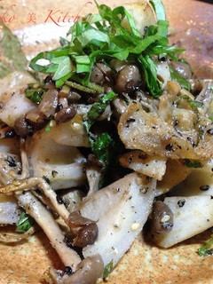 蓮根と豚肉のごま塩炒め-レシピのメイン写真