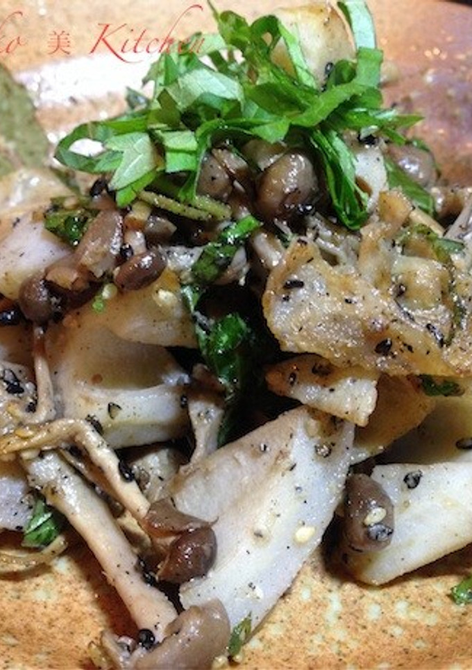 蓮根と豚肉のごま塩炒め-レシピのメイン写真