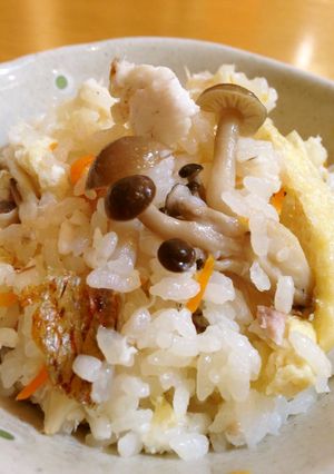 鯛のアラ出汁で炊込む本格コラーゲン鯛めし-レシピのメイン写真