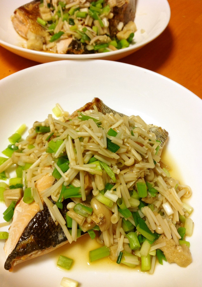 焼鮭の榎茸あん掛け-レシピのメイン写真