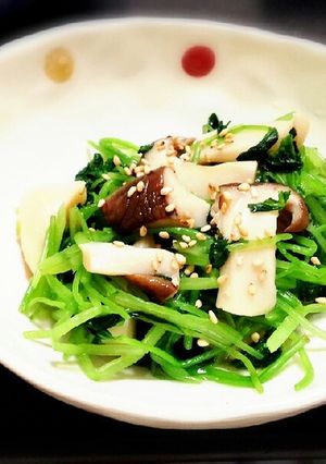松茸味お吸い物で三つ葉エリンギおひたし-レシピのメイン写真
