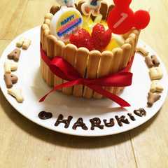 รูปของ 簡単☆食パンde1才の誕生日ケーキ♪♪